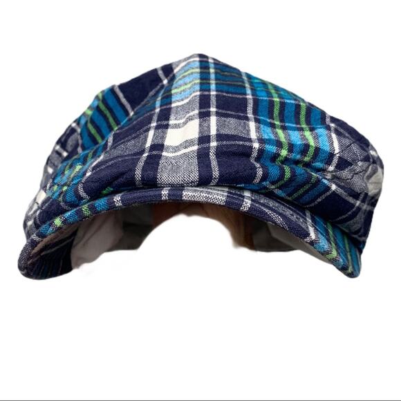 Newsboy cap 18 months blue plaid - Picture 2 of 4